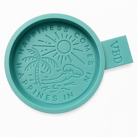 Summer Vibes Silicone Freshie Mold – “Happiness Comes in Waves” 🌊☀️ - Picture 1 of 3
